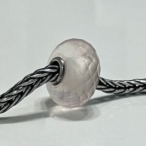 Authentic Trollbeads Rose Quartz Bead 20004